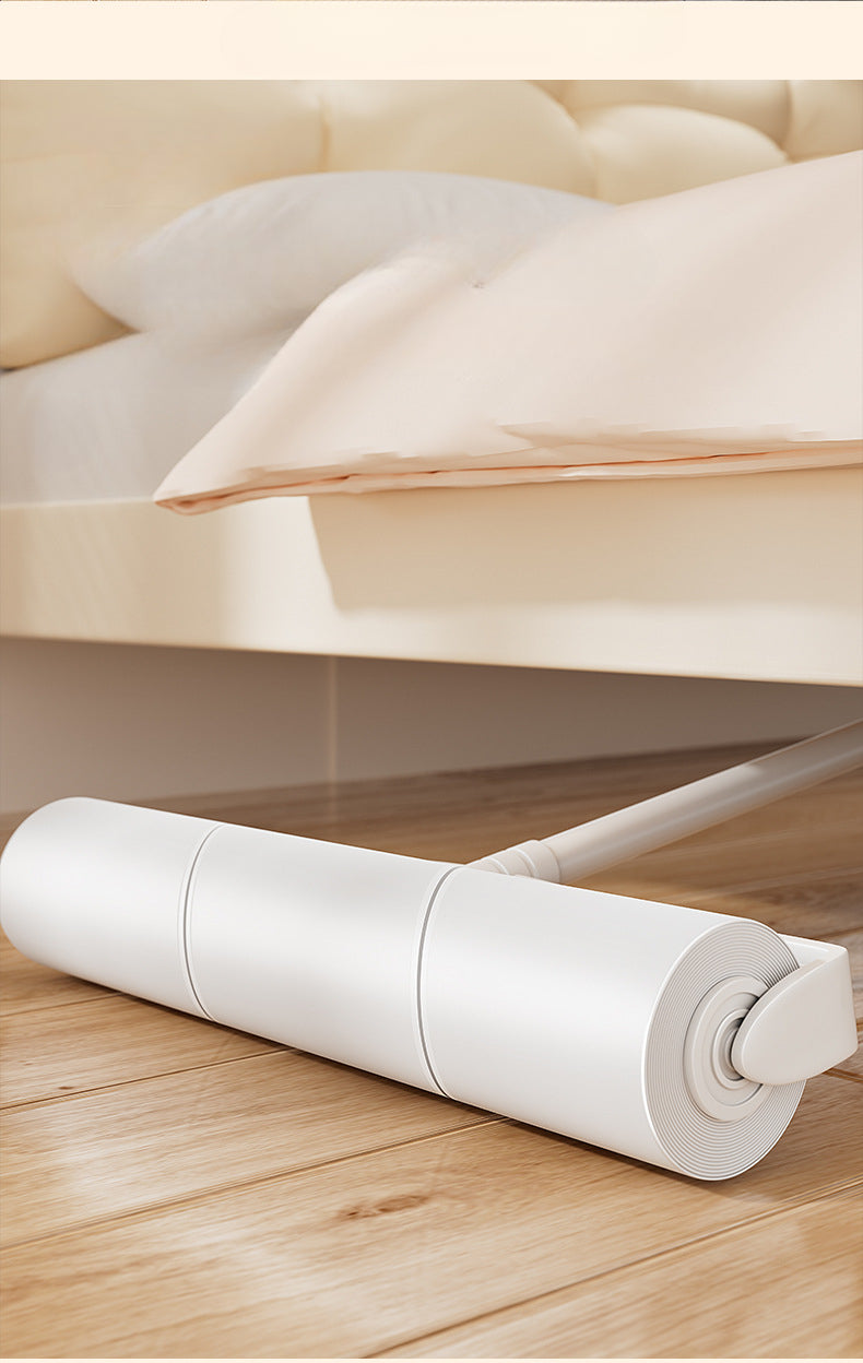 Hair Removal Roller Long Handle Brush Cat Hair Replacement Large Sticky Bed Floor Dust Hair Removal Tool with Tearable Paper