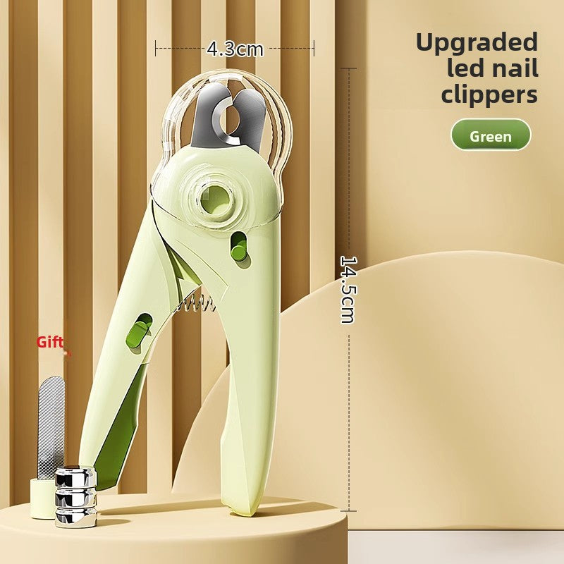 Beginner Friendly Cat Dog Nail Clipper with Light and Bloodline Indicator