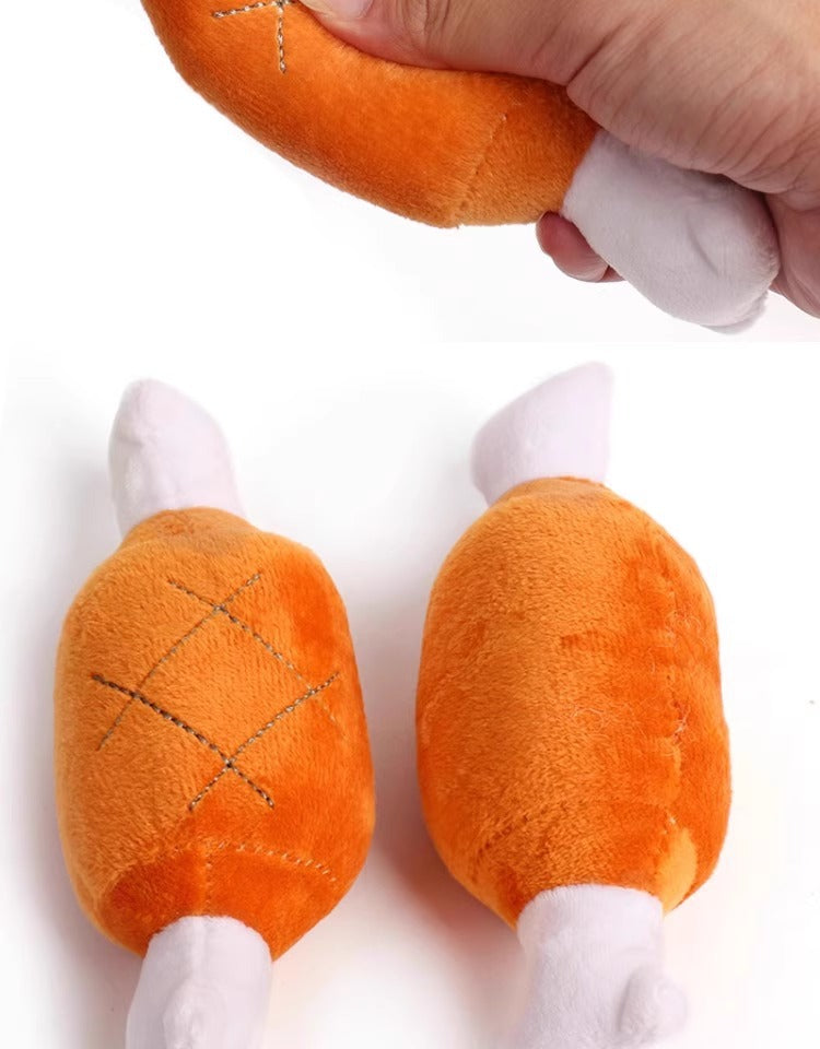 Durable Sound Dog Toy for Boredom Relief Small Puppy Plush Teething Bichon Pet