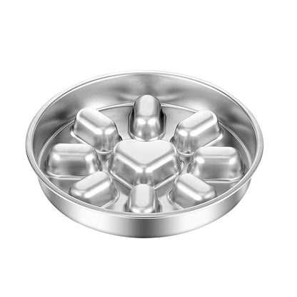 304 Stainless Steel Slow Feeder Heart Bowl for Cats and Dogs