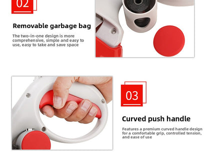 Pet Waste Picker Portable Dog Poop Picker with Trash Bag Pet Waste Clip