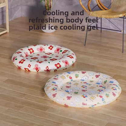 Summer Pet Cooling Mat Water Filled Ice Nest Bed for Large Cats Dogs
