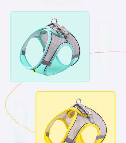 Cat Leash Cat Harness Cat Chest Harness Cat Walking Leash Vest Style Pet Chest Harness P-String Reflective Cute Cat