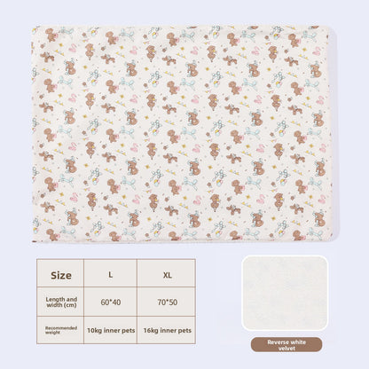 Electric Heating Pad for Cats and Dogs Waterproof Pet Warmer Mat Thermostat Control Ultra Soft Fleece Winter Bed for Puppy Kitten