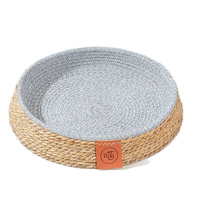 Summer Rattan Cat Villa AllSeason Breathable Comfy ScratchProof Dog House