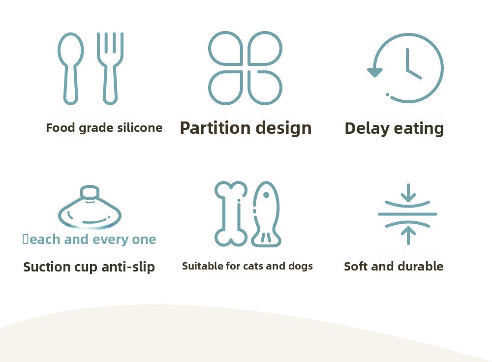 Slow Feeder Mat for Dogs and Cats with Strong Suction Cups Non Slip Licking Mat Large Pet Feeding Tool for Anxiety Relief and Mess Free Meals