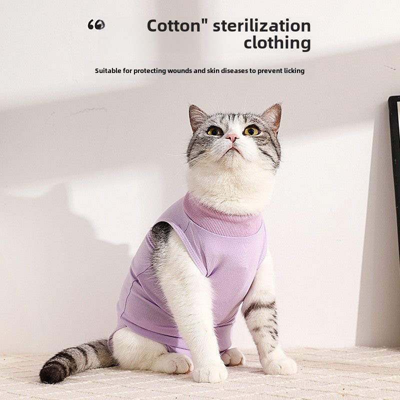 Pet Summer Breathable Cat Neutering Suit Mother Cat Weaning Pet Clothing