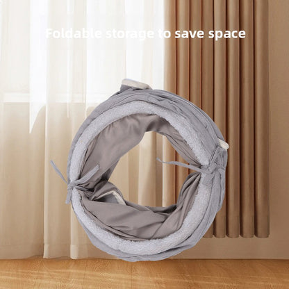 Pet Supplies Suede S-Shaped Foldable Cat Tunnel Plaything