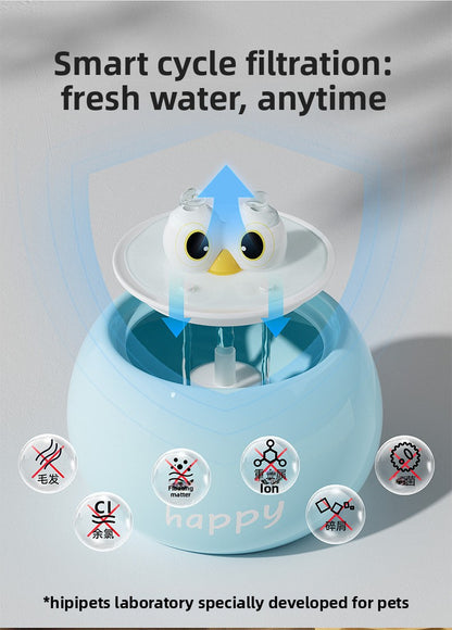 Premium Quiet Ceramic Cat Dog Water Fountain Automatic Circulating Drinker with Filter for Fresh Water