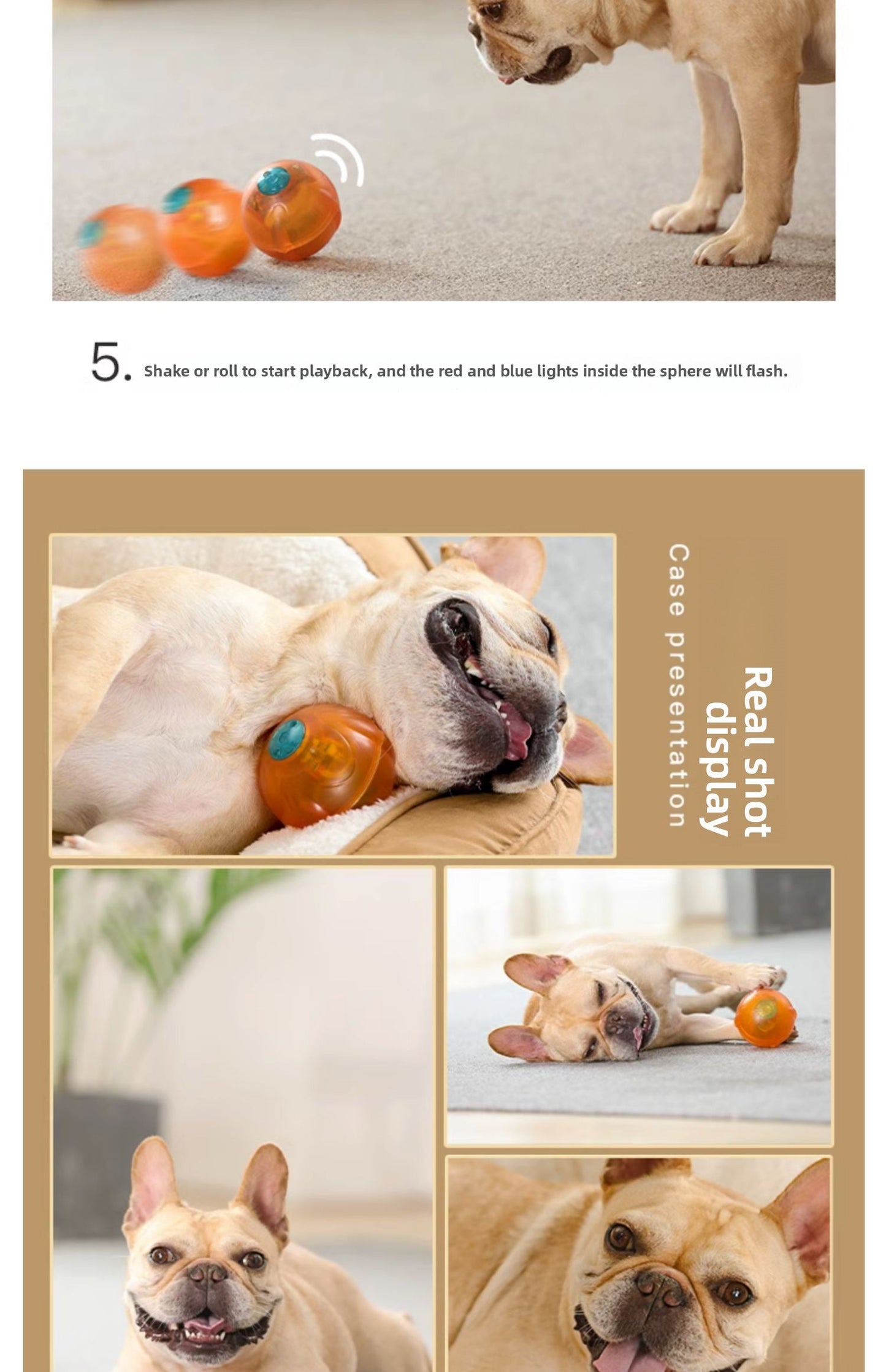 Durable Pet Comfort Pillow Puppy Shape with Simulated Heartbeat Warm Plush Sound Toy