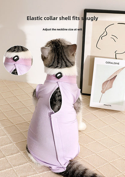 Pet Summer Breathable Cat Neutering Suit Mother Cat Weaning Pet Clothing