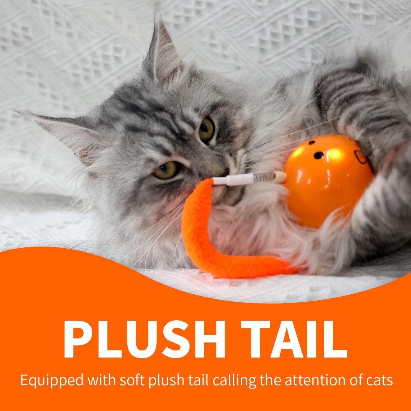 Indoor Electric Self-Entertainment Cat Toy with Glowing Moving Mouse