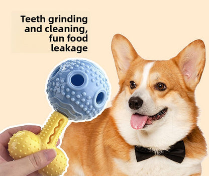 Interactive Dog Chew Toy with Treat Dispenser Durable Silicone Puppy Training Toy for Teddy Small Medium Dogs