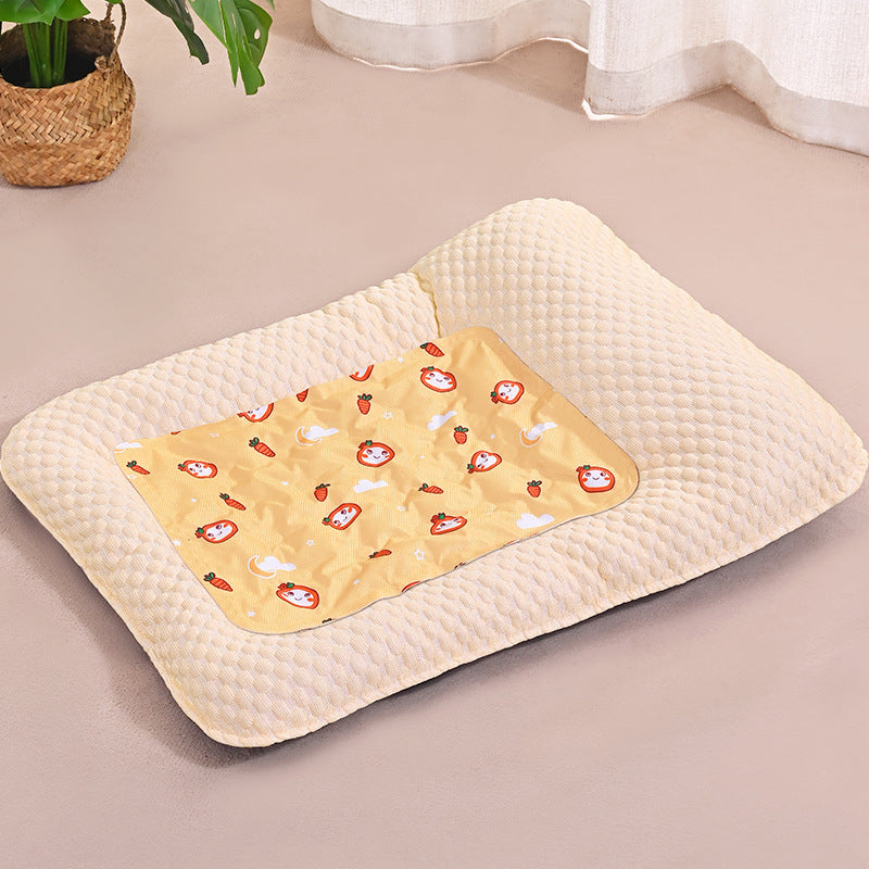 Dog Cat Ice Silk Summer Cooling Sleeping Mat for Pets Comfort