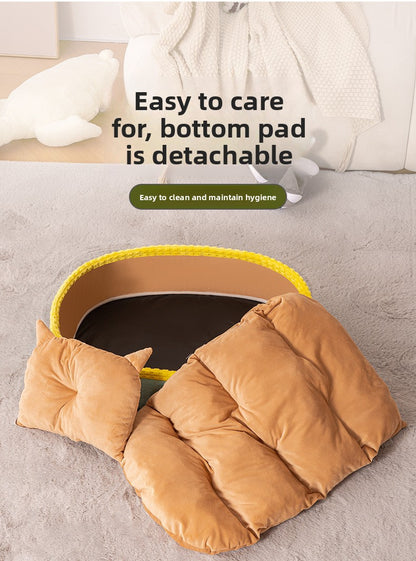 AllSeason Japanese Rattan Cat Bed Internet Famous Summer Mat ExtraLarge Scratch Board