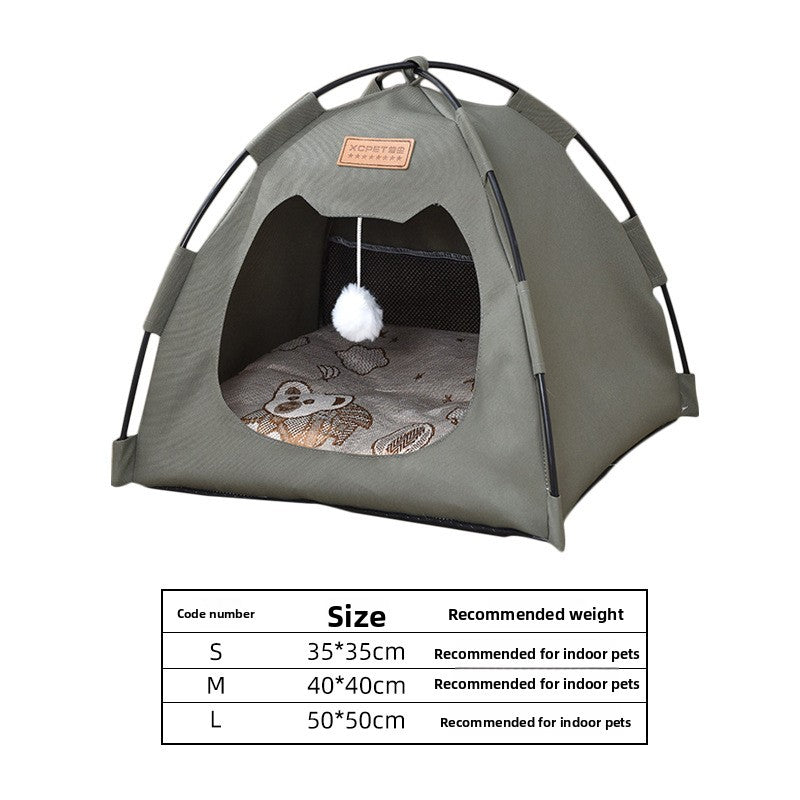New Cat Tent Enclosed Foldable Oxford Cloth Cat House Dog House