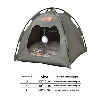 New Cat Tent Enclosed Foldable Oxford Cloth Cat House Dog House