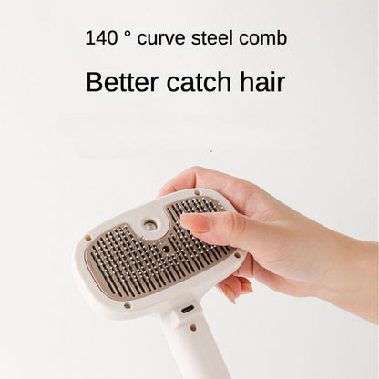 Pet spray comb One-click spray Anti-flying hair Cat and dog comb Pet spray comb to remove floating hair