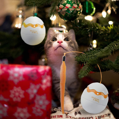 Cat Interactive Irregular Moving Dinosaur Egg Auto 360-Deg Rotating Toy