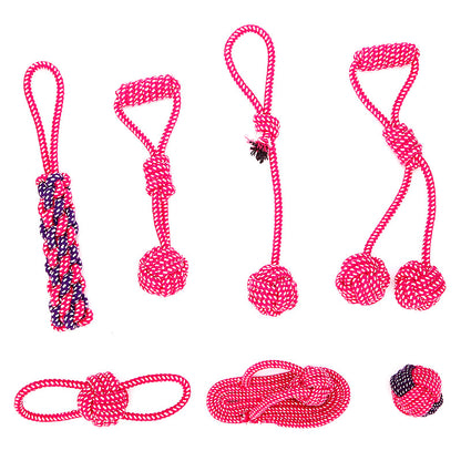 Dog Toys New Pet Cotton Rope Combination Set for Teeth Grinding