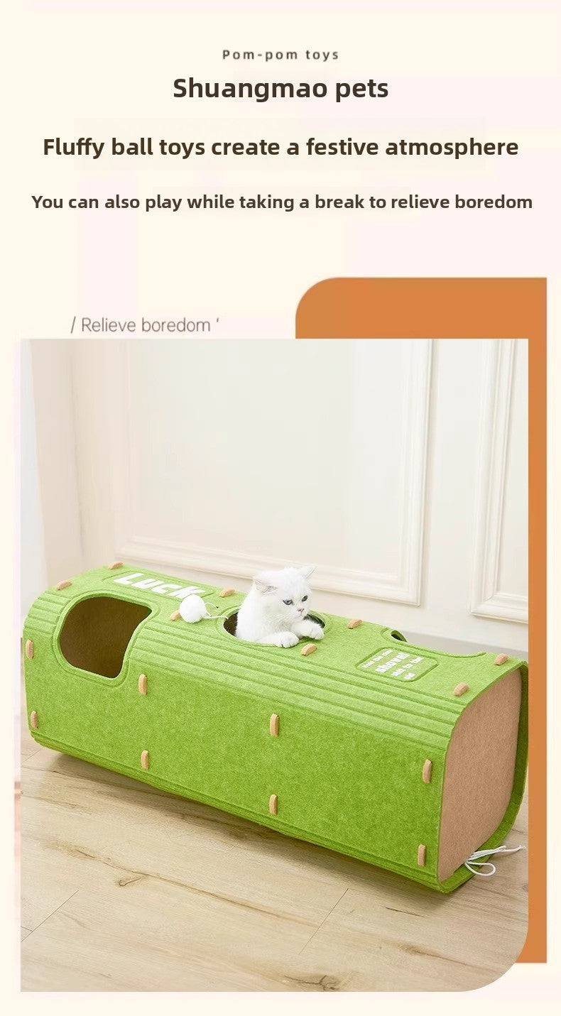 Luxury Multi-layer Pet Cat Tree All-season Design Winter Double-layer Scratching Board Enclosed Cat House