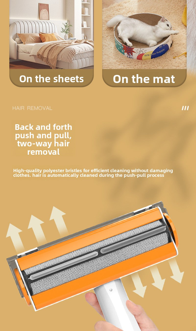 Pet Supplies Roller-Type Double-Sided Brush for Floating Hair Removal Static Sticky Artifact