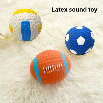 Pet Latex Toy Sound Grinding Ball