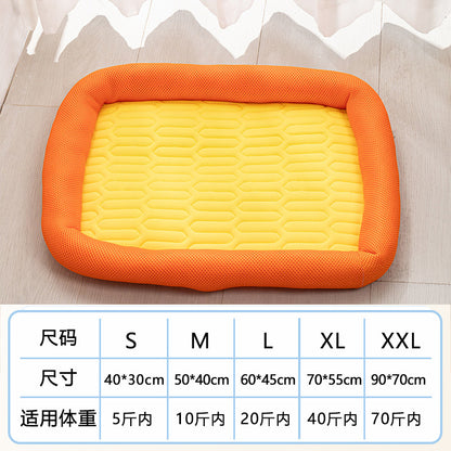 AllSeason Pet Cooling Mat Pad for Dogs Cats Summer WearResistant Bed Essentials
