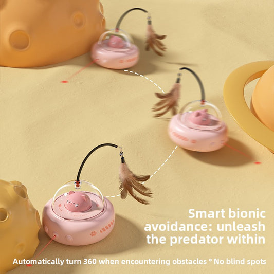 Rechargeable Electric Cat Toy Teaser Wand Laser Light Infrared Entertainment