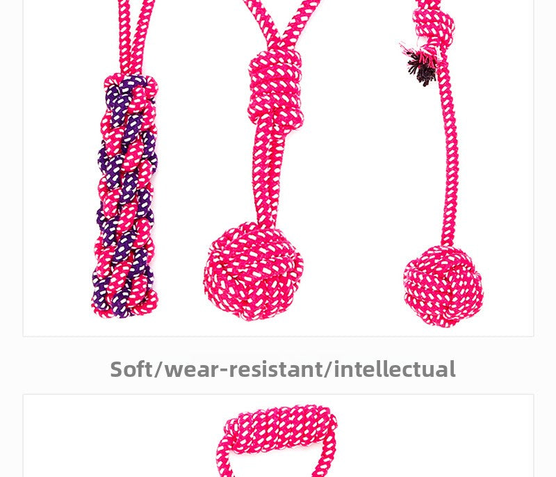 Dog Toys New Pet Cotton Rope Combination Set for Teeth Grinding
