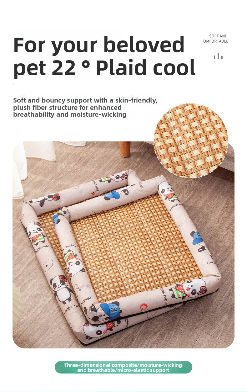 AllSeason Pet Cooling Mat Pad for Dogs Cats Summer WearResistant Bed Essentials