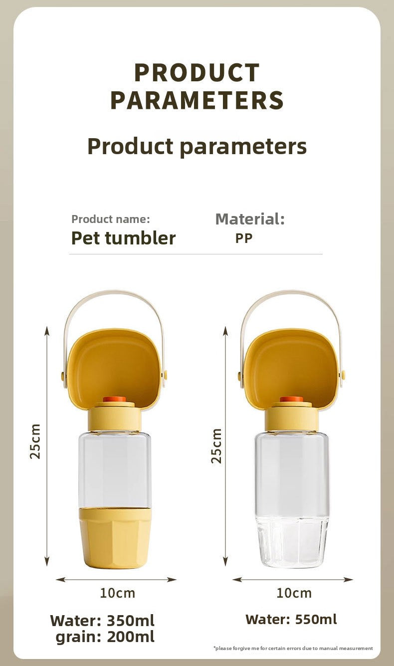 Leakproof Portable Dog Water Bottle Outdoor Travel Water Dispenser with Collapsible Bowl for Dogs On The Go Walking Hiking Camping and Travel