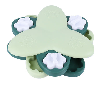 Assiette d'entraînement anti-étouffement rotative pour chien, anti-fuite de nourriture