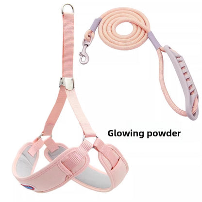 Dog Walking Vest Style Harness Leash for Small Medium Teddy Pomeranian Bichon