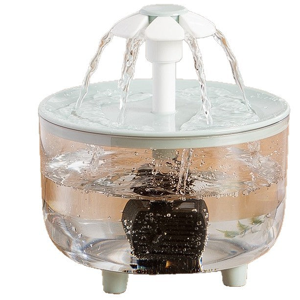 Silent Automatic Cat Water Dispenser Large Capacity Pet Fountain Anti Black Chin Bowl