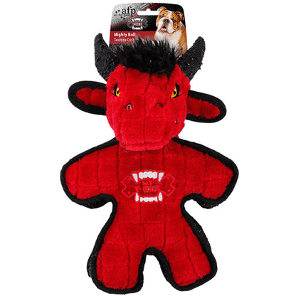 Durable and Bite-Resistant Pet Plush Chew Toy for Stress Relief, Rhino Bull Dog Teeth Cleaning Toy