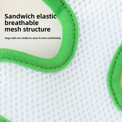 Big Eyes Cute Dog Harness and Leash Set Anti Escape Reflective Adjustable Chest Strap for Small Dogs Outdoor Travel Walking