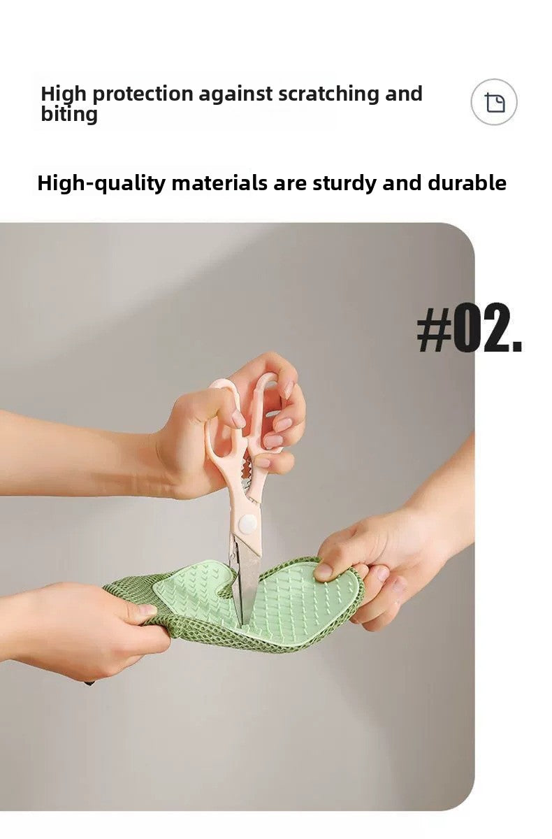 Pet Grooming Gloves Brush Dog Cat Shedding Hair Removal Cleaning Essential Supplies