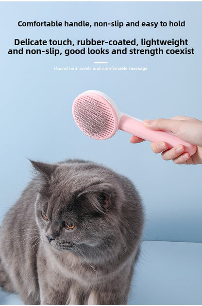 Pet Grooming Brush Massaging Hair Removal Comb for Cats