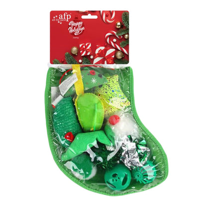 Multiple Christmas Pet Toys Pinecone Treat Dispenser Dog Chew Toy Teaser Wand Pet Bed Set