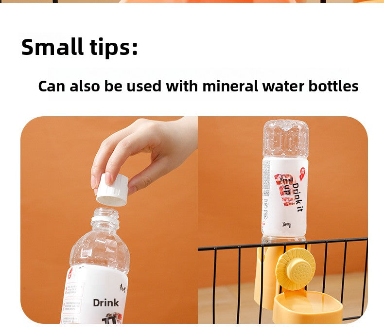 Original Daisy Hanging Cage Automatic Pet Water Dispenser Large Capacity Dog Cat Water Bottle Feeder