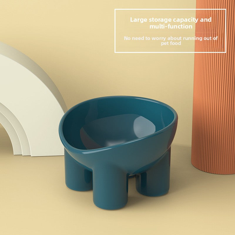 Elephant Leg Macaron Color Anti-Slip Cat Food Bowl Elevated Scientific Feeding