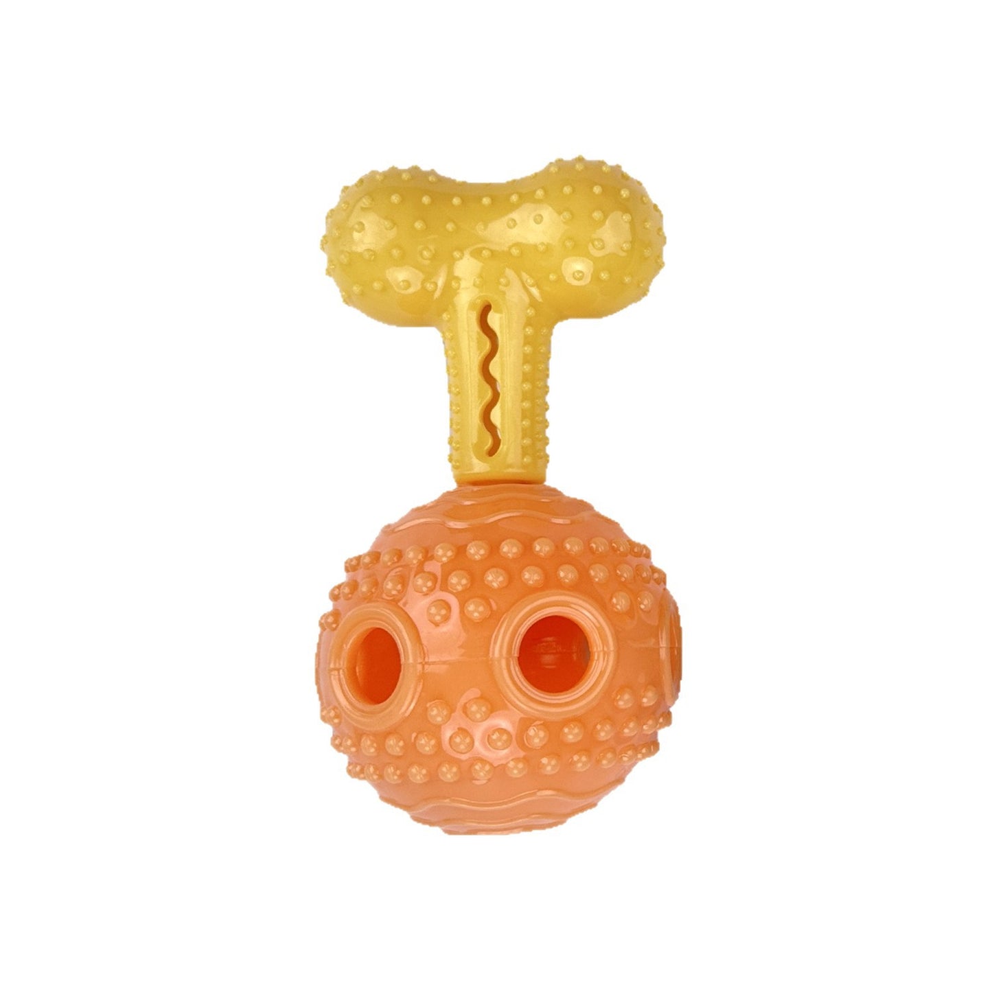 Interactive Dog Chew Toy with Treat Dispenser Durable Silicone Puppy Training Toy for Teddy Small Medium Dogs