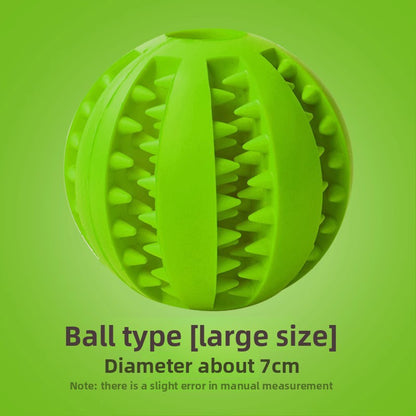 Rubber Dog Toy for Small Large Puppies Boredom Relief Sound Making Teeth Clean Ball