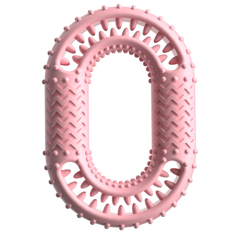 TPR Teething Chew Toy for Dogs and Cats Interactive Dental Cleaning O-Ring Soothing Puppy Kitten Pet Supplies