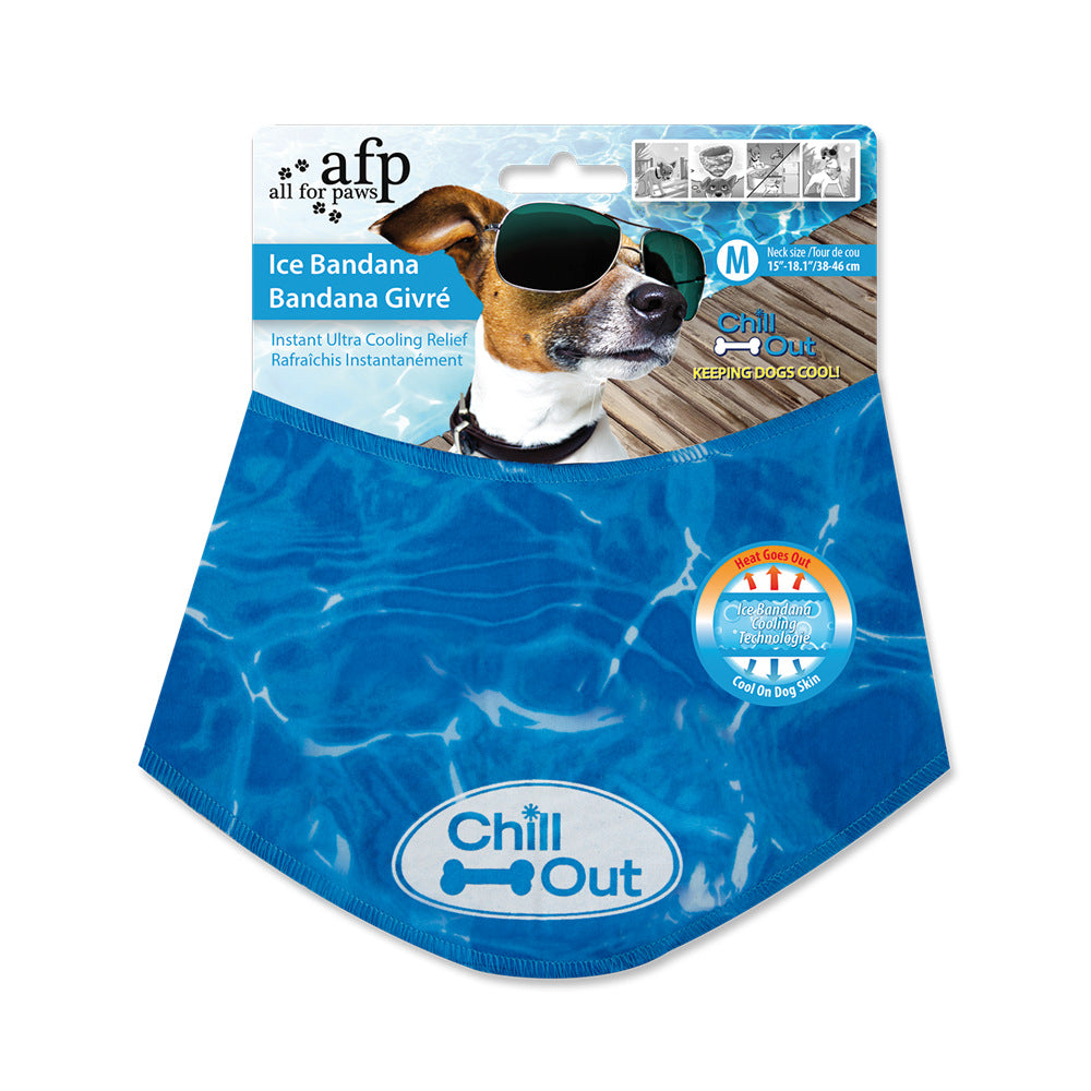 Multiple Sizes Pet Ice Neckband for Summer Anti-Sunstroke Cold Triangle Scarf