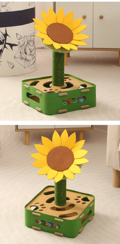 Cat SelfEntertainment Gadget Teaser Wand Durable Scratching Post MultiPlate Ball Bell Maze Board