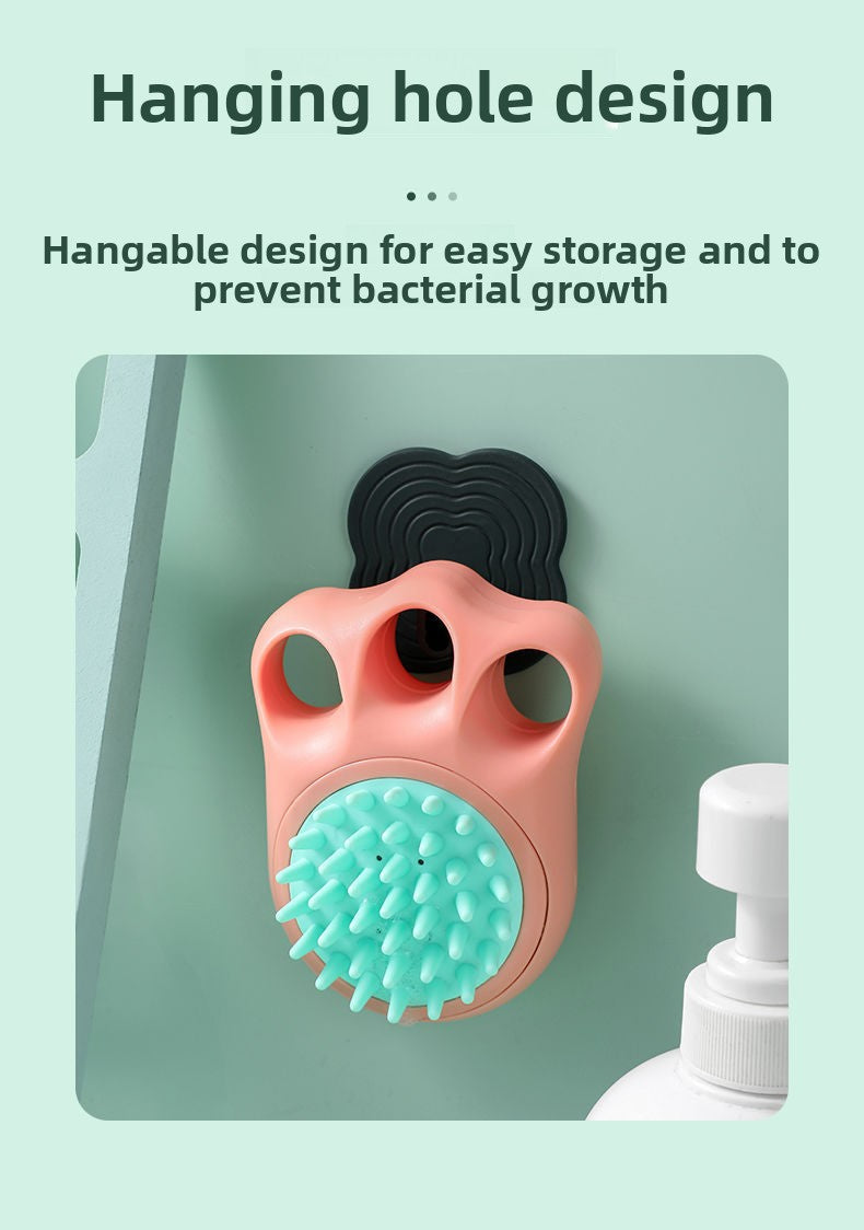 Professional Pet Grooming Brush for Bath Time Extra Large Size Cat Paw Massage Scrubber and Dog Bathing Brush