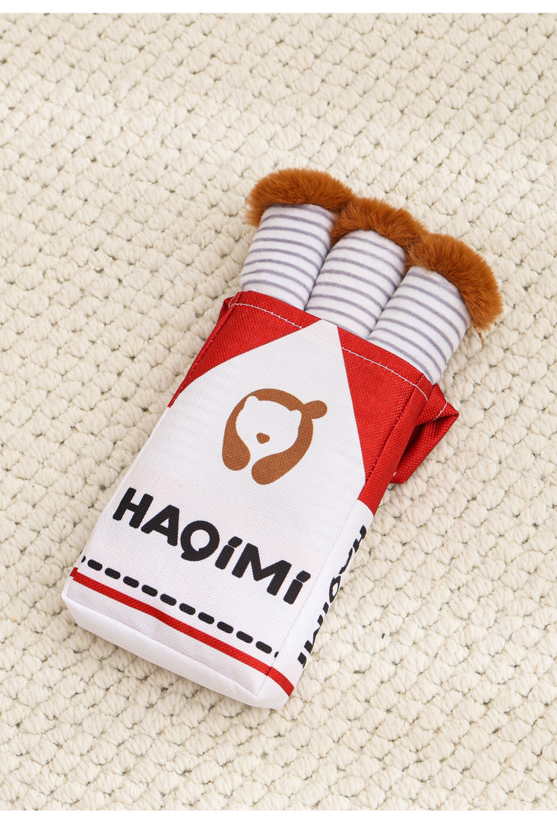 Dog Plush Sound Toy Imitation Cigarette Self-Entertainment Durable Chew Pet Supplies