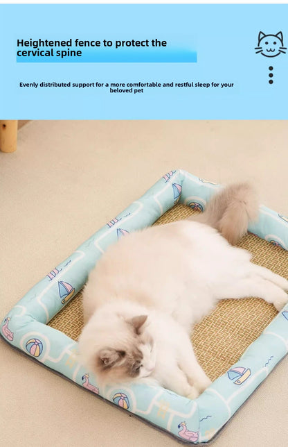 All Season Universal Pet Cooling Mat Bed Cushion for Bichon Dog Cat Summer